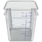 Carlisle Foodservice Squares Polycarbonate Food Storage Container, 18 qt, 11 13 x 11.13 x 12.58, Clear, Plastic 1195507 - alternate 2